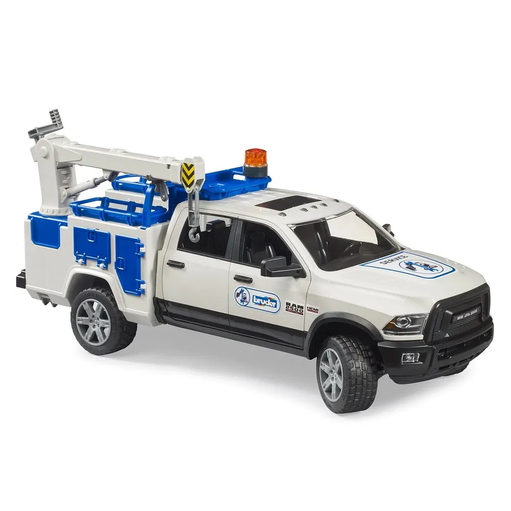 Bruder RAM 2500 Service Truck with Rotating Beacon Light