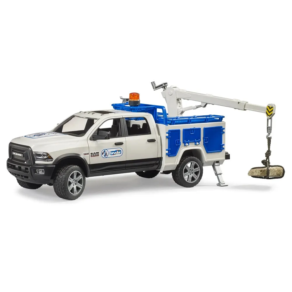 Bruder RAM 2500 Service Truck with Rotating Beacon Light