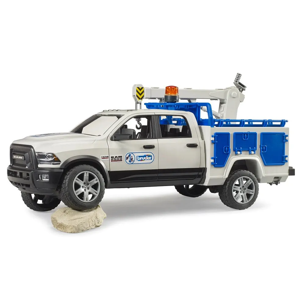 Bruder RAM 2500 Service Truck with Rotating Beacon Light