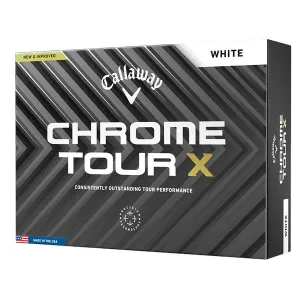 Callaway Chrome Tour X White Golf Balls 12Pk