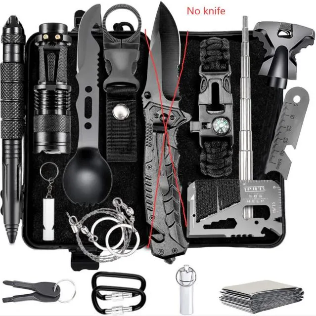 Camping & Survival tools Kit - 16 units in 1 pack