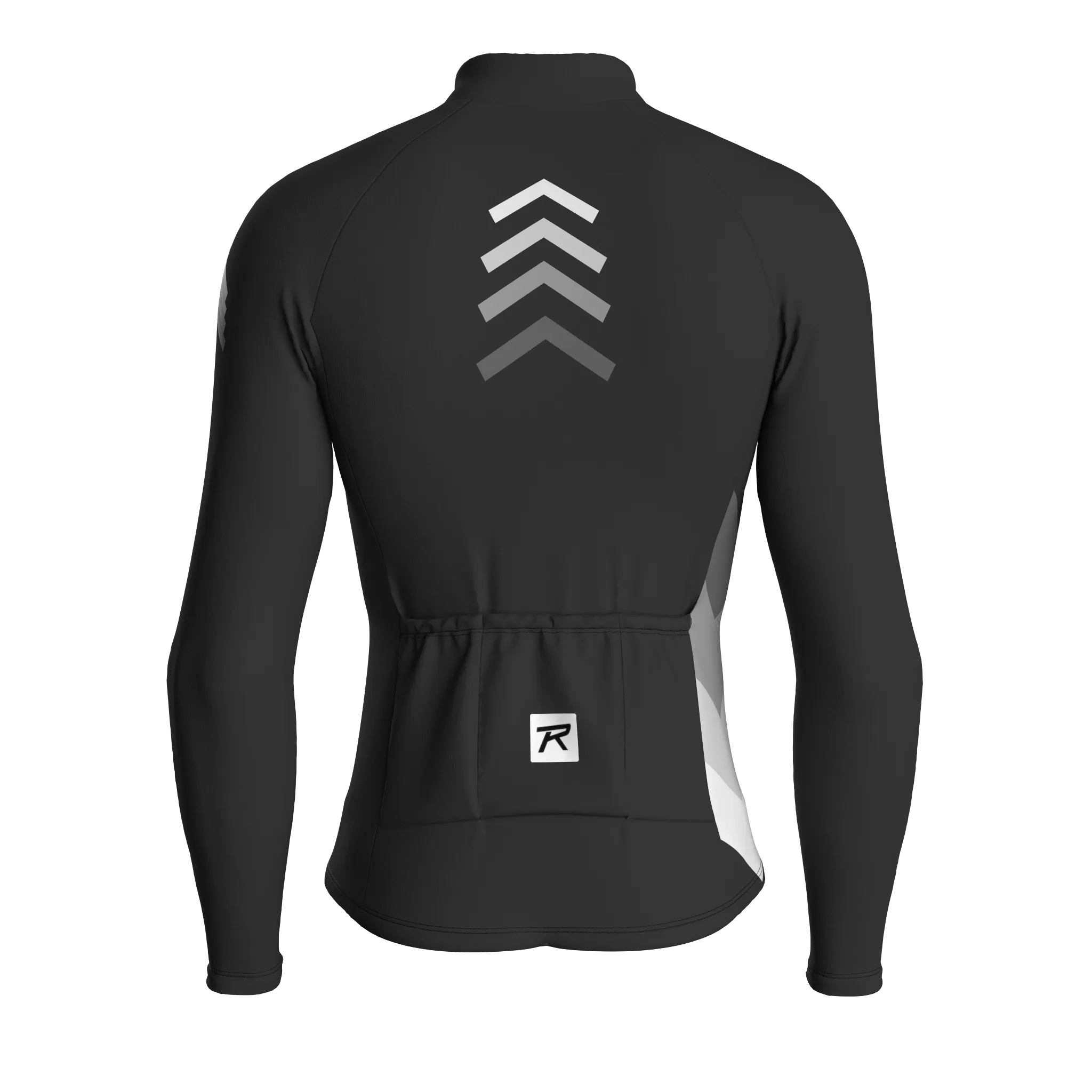Celestial Grid | Charcoal Gray Male Long Sleeves Jersey