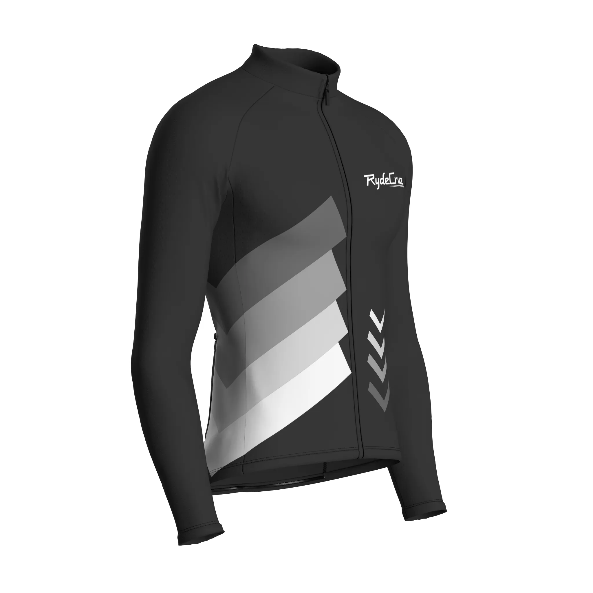 Celestial Grid | Charcoal Gray Male Long Sleeves Jersey