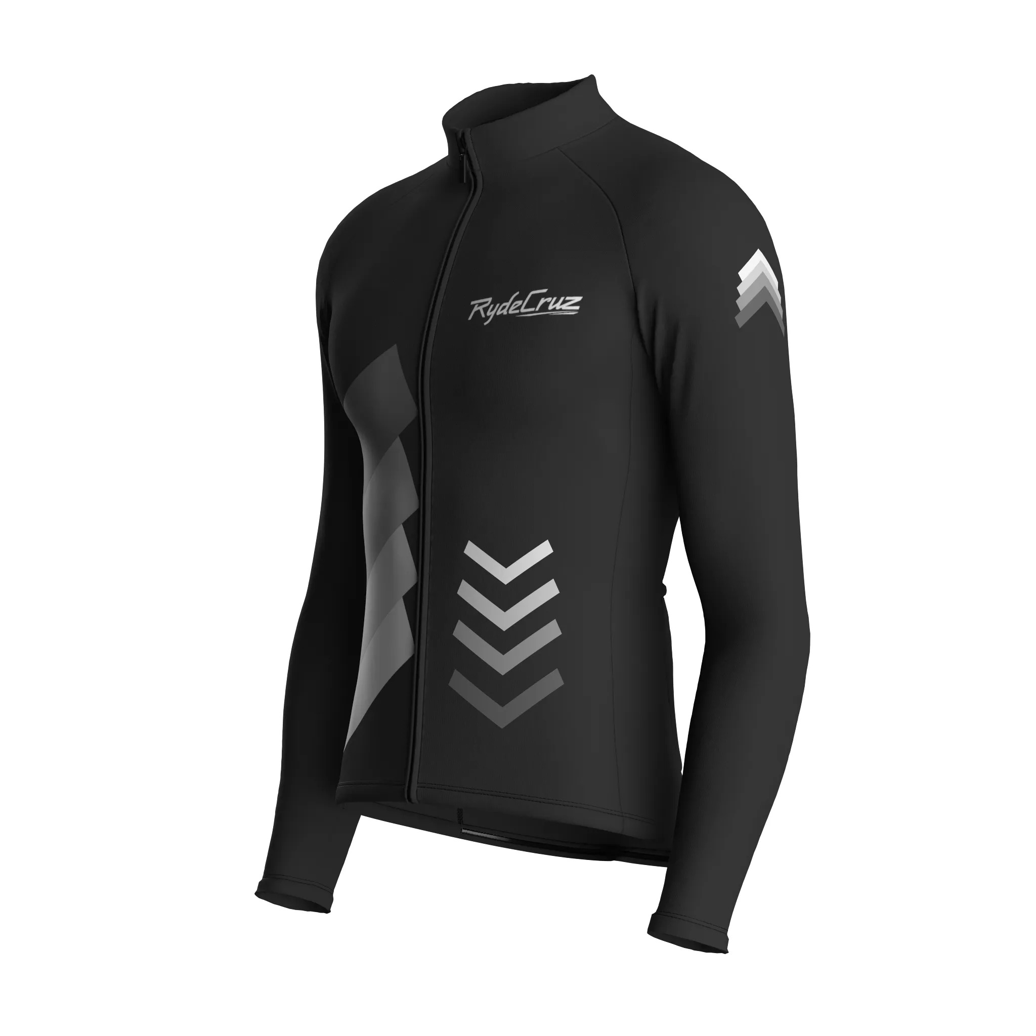 Celestial Grid | Charcoal Gray Male Long Sleeves Jersey