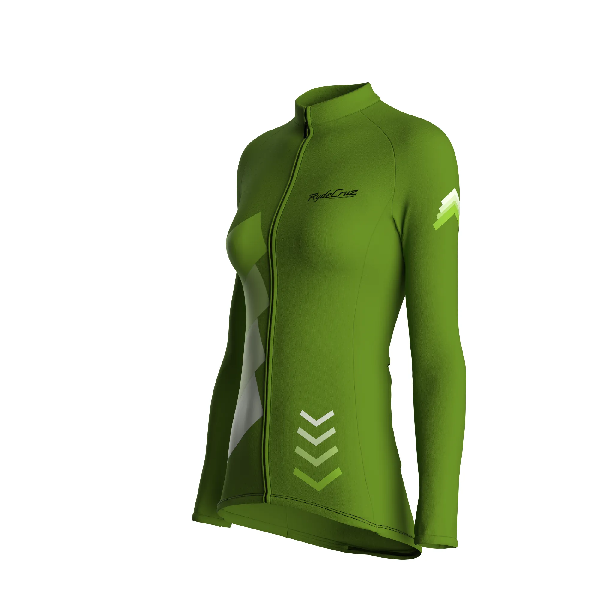 Celestial Grid | Khaki Green Female Long Sleeves Jersey