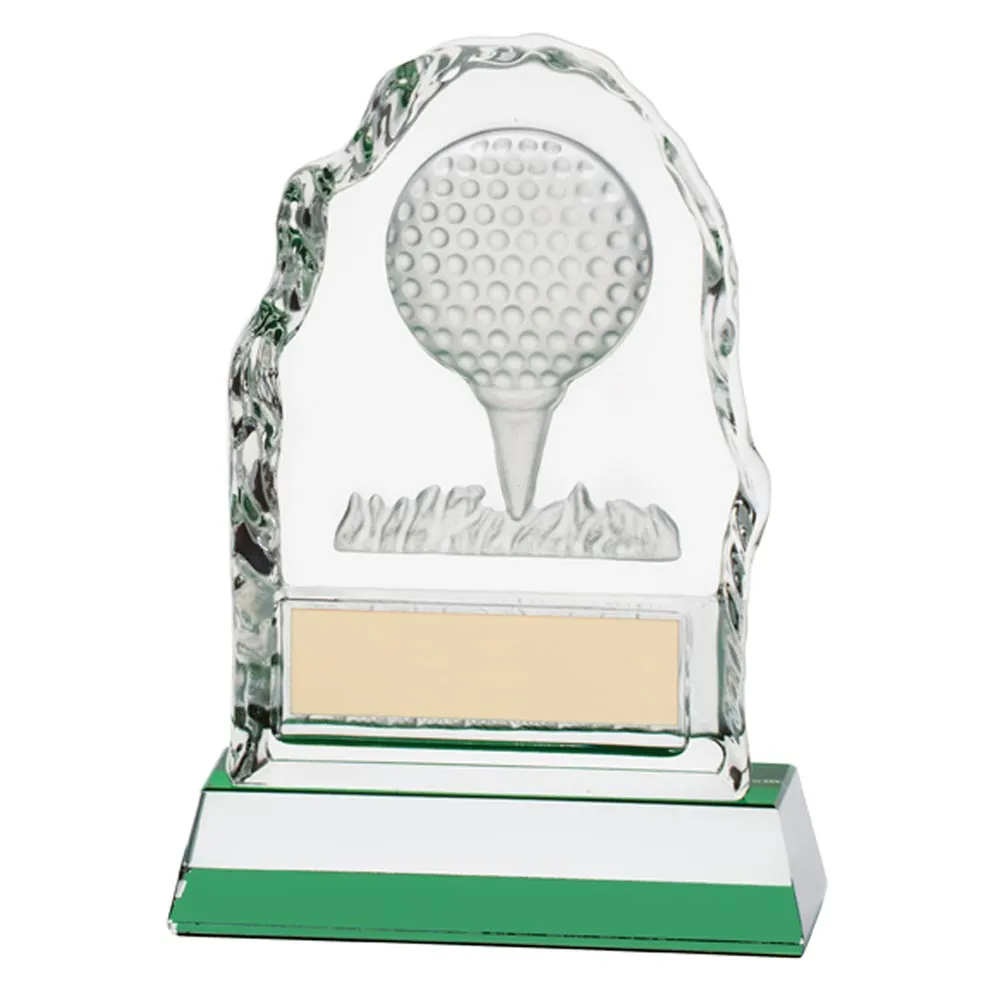 Challenger Golf Ball Crystal Award
