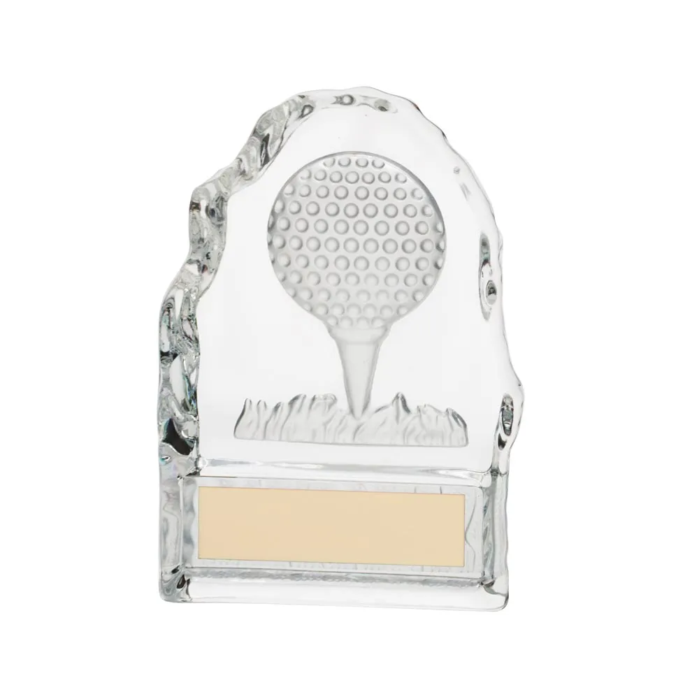 Challenger Golf Ball Crystal Award
