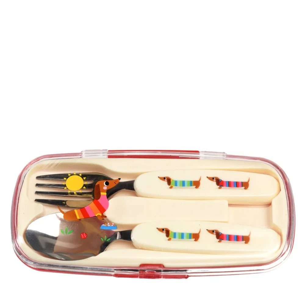 Children's Cutlery Set - Sausage Dog