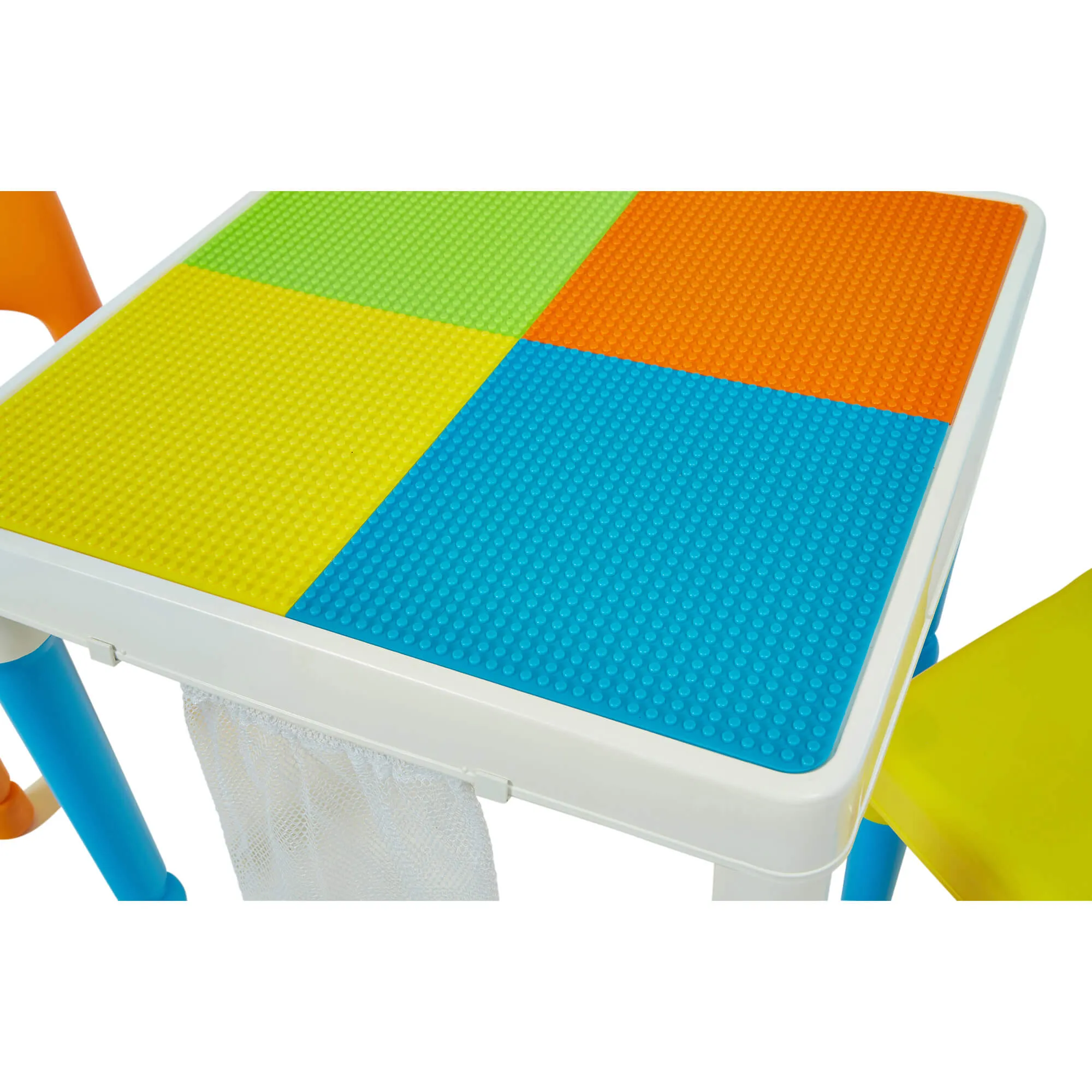 Children's Multipurpose Activity Table & 2 Chairs Set | Lego Board | Storage Bag