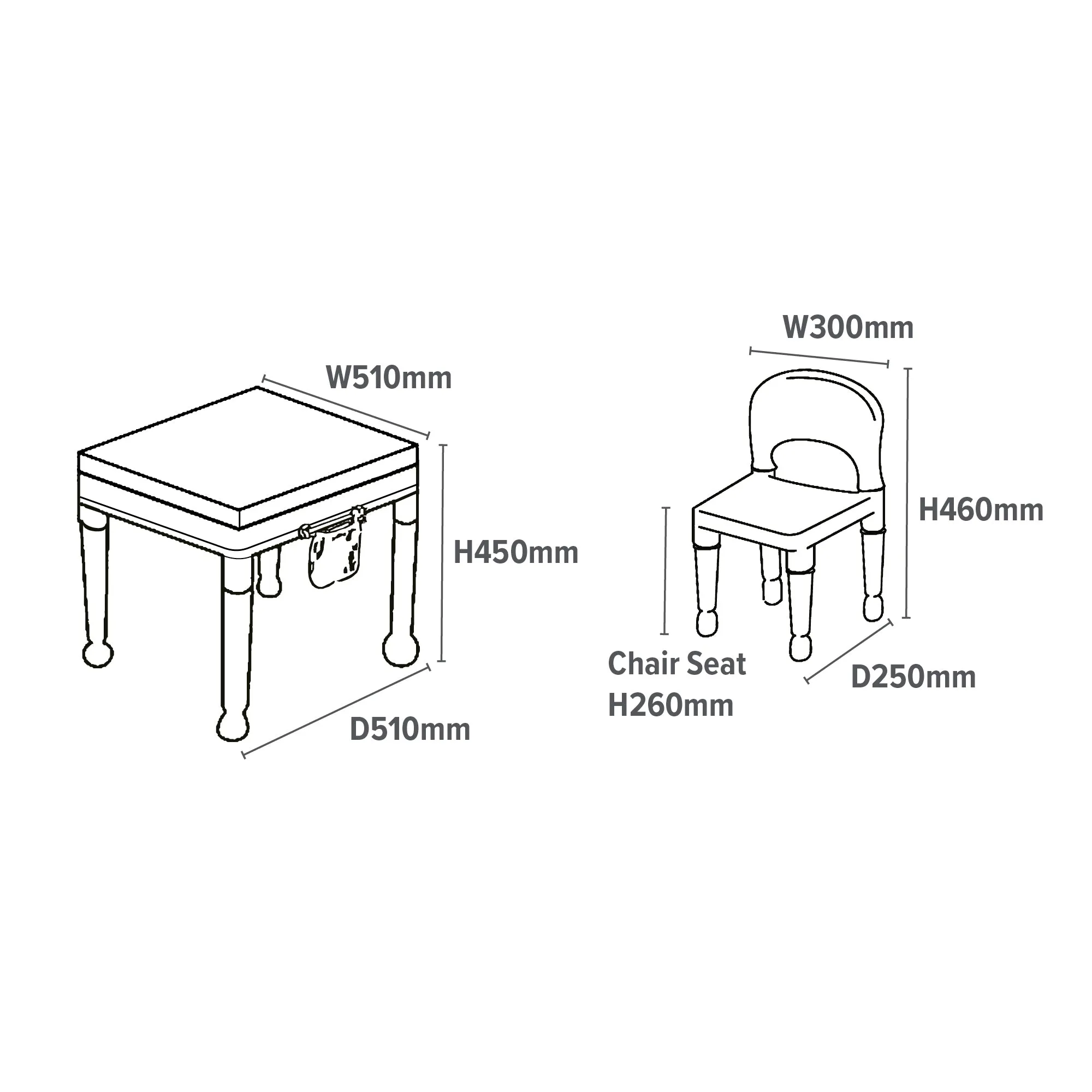 Children's Multipurpose Activity Table & 2 Chairs Set | Lego Board | Storage Bag