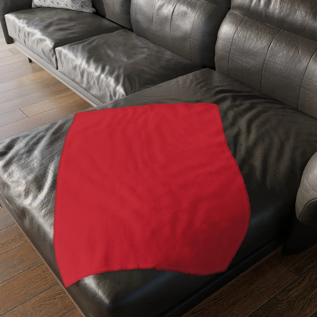 Christmas Dog Velveteen Minky Blanket (Two-sided print)