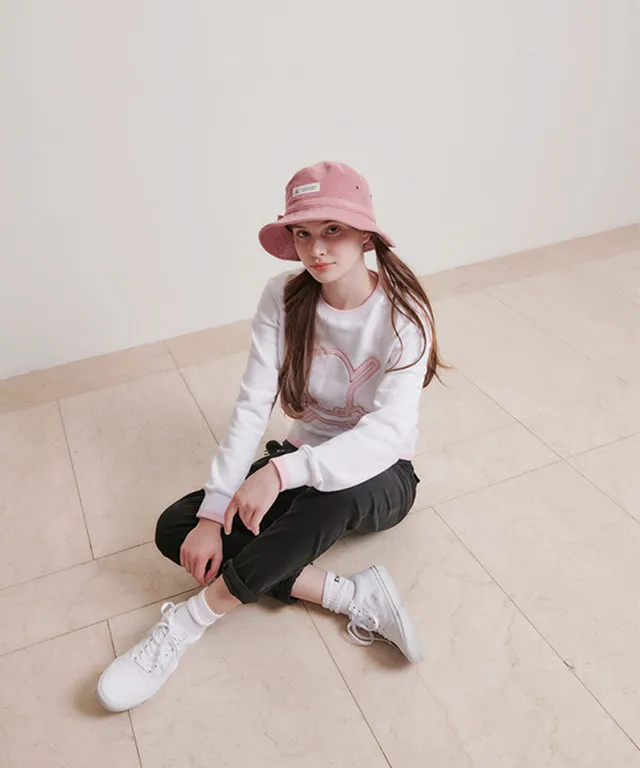 CHUCUCHU Pastel Skull Line Top - White