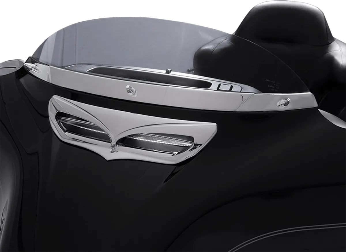Ciro 11000 Windshield Trim - Chrome LED
