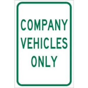Company Vehicles Only Sign/ Buy online