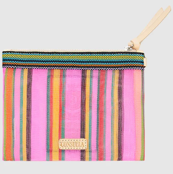 Consuela Mesh Mini Slim Zip Lizzie Patch Pouch