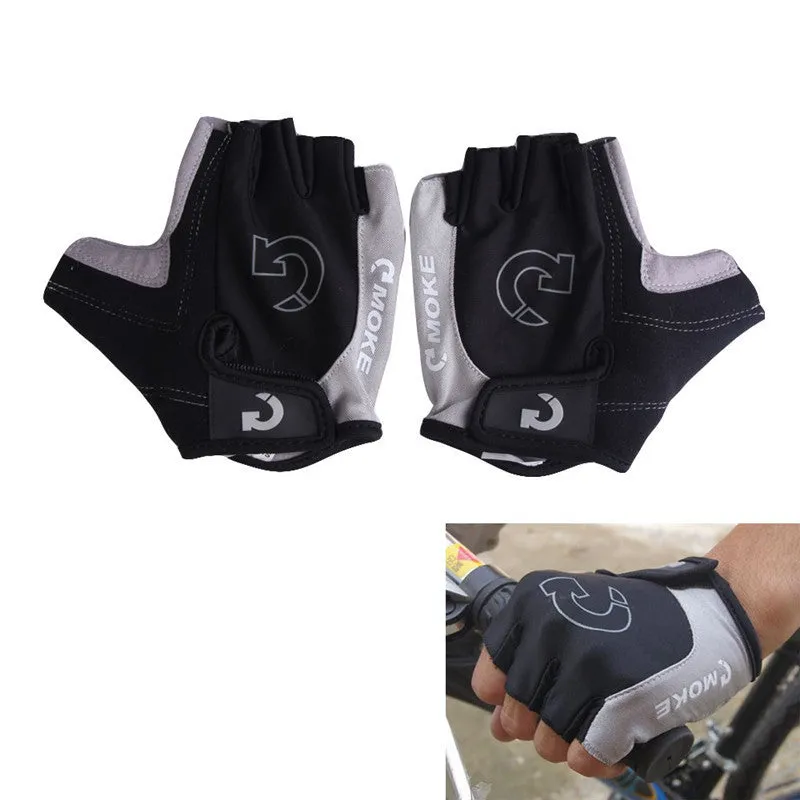 Cool Unisex Cycling Gloves Men Sports Half Finger Anti Slip Gel Pad Motorcycle MTB Road Bike Gloves S-XL 3 Colors Bicycle Gloves
