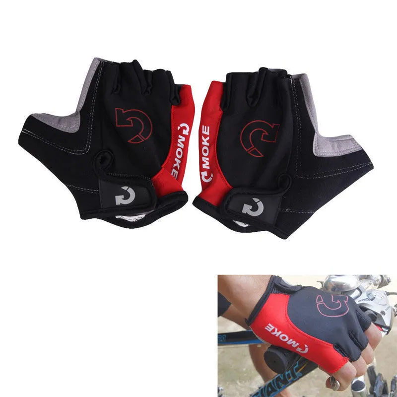 Cool Unisex Cycling Gloves Men Sports Half Finger Anti Slip Gel Pad Motorcycle MTB Road Bike Gloves S-XL 3 Colors Bicycle Gloves