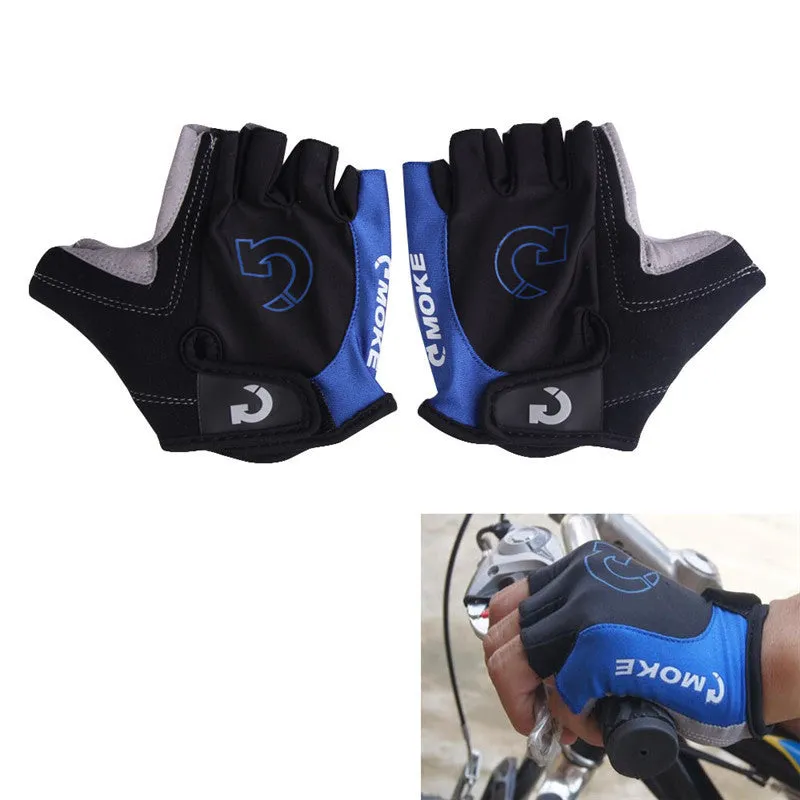 Cool Unisex Cycling Gloves Men Sports Half Finger Anti Slip Gel Pad Motorcycle MTB Road Bike Gloves S-XL 3 Colors Bicycle Gloves