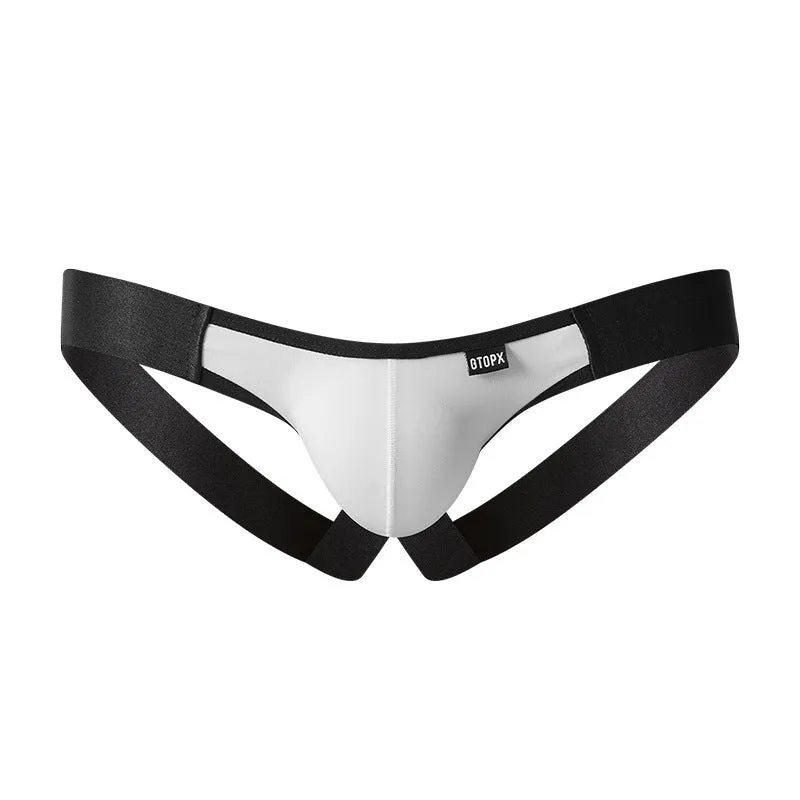 Criss Cross Strap Thong Underwear with Pouch