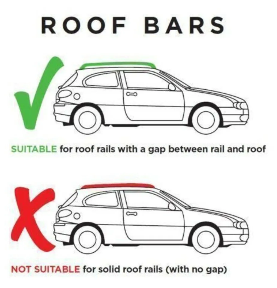 Cross Bars Roof Rack Aluminium Locking Fits Chrysler Aspen 2006-2011