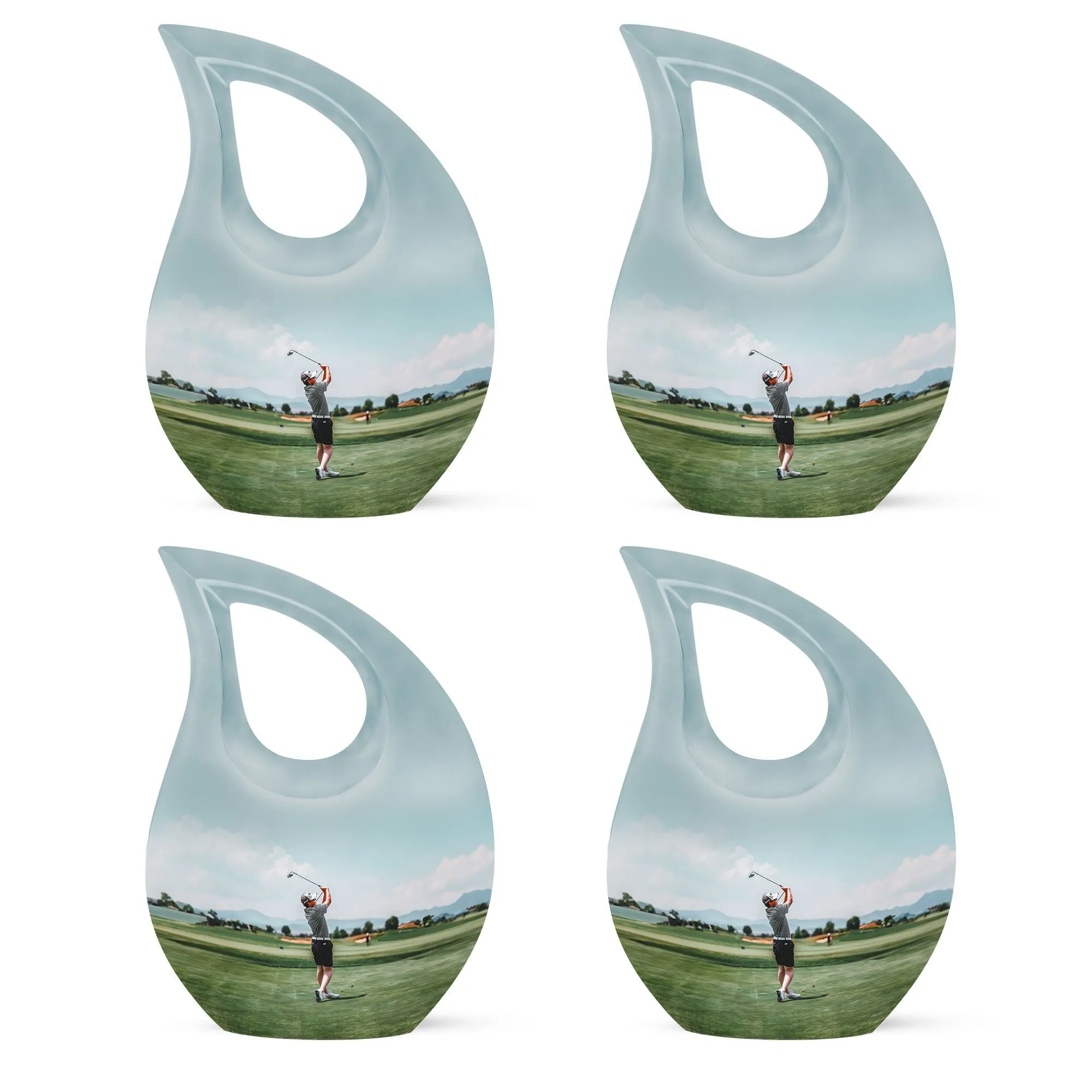 Cross Drop Golf Urn: A Novelty Double Urn Honoring Golf Enthusiasts