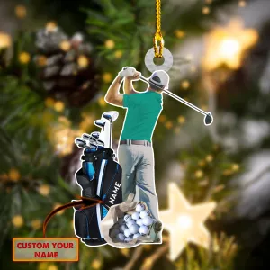 Custom Shaped Ornament - Golf Player - Fuly54