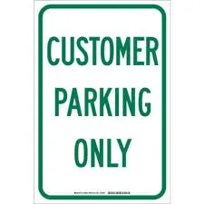 Customer Parking Only Sign/ Buy online