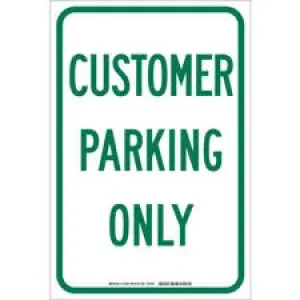 Customer Parking Only Sign/ Buy online