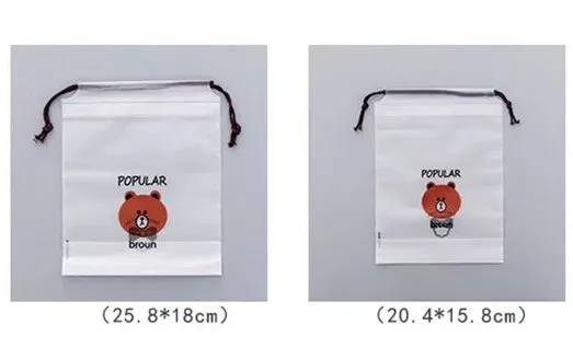 Cute Frosted Drawstring Travel Pouch