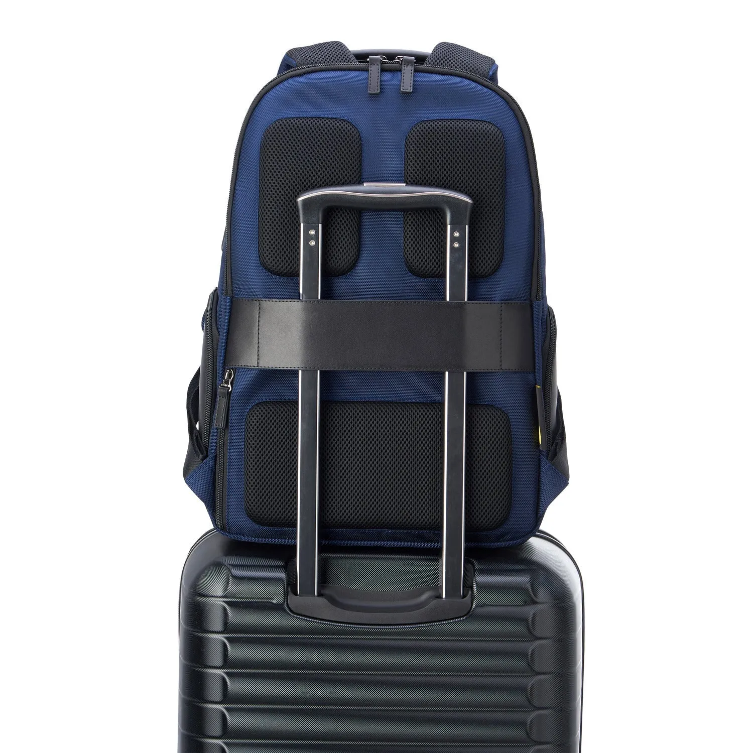 Delsey Wagram Compartment Backpack Laptop  15.6 inch Navy Blue - 00119961002