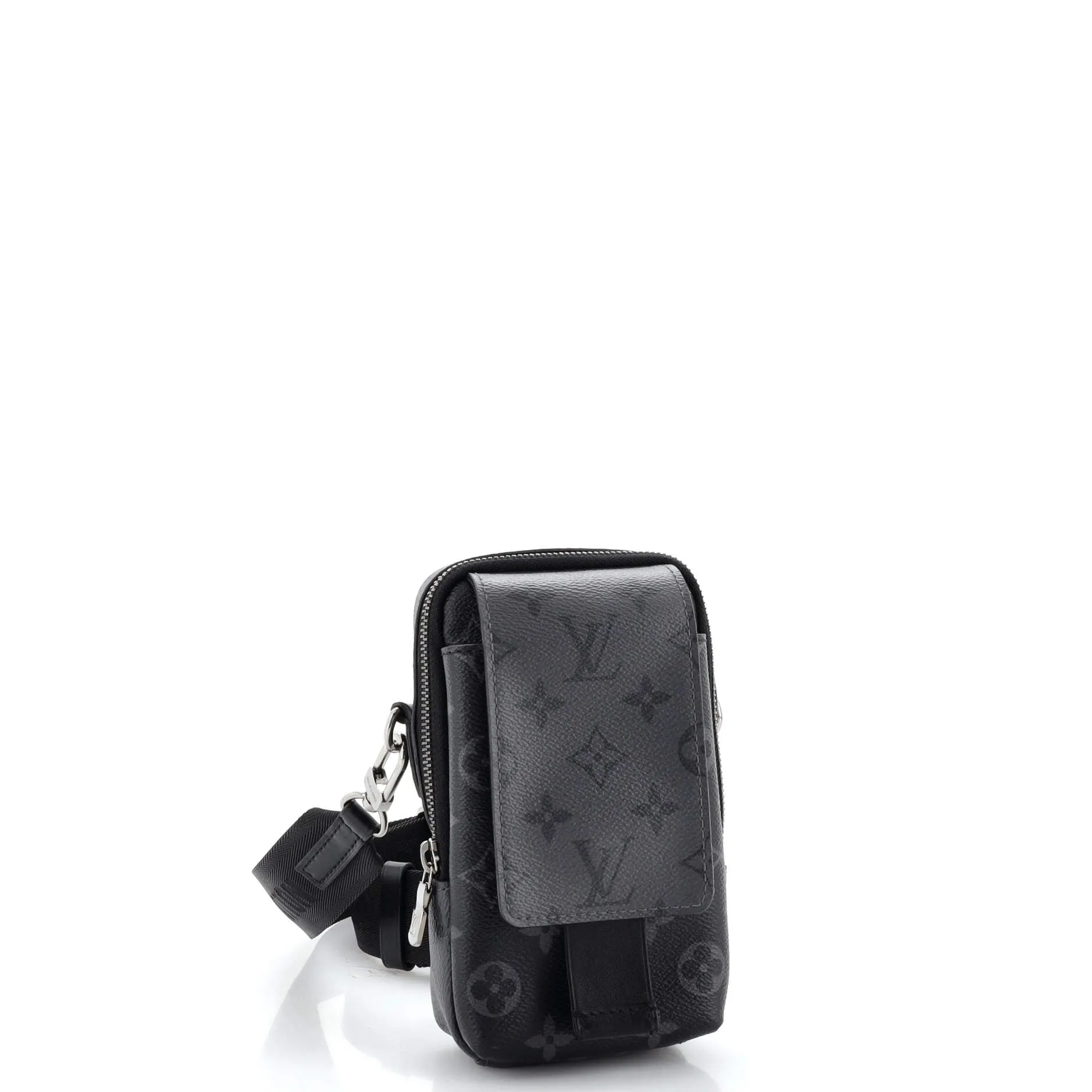 Designer Double Phone Pouch NM Reverse Monogram Eclipse Canvas