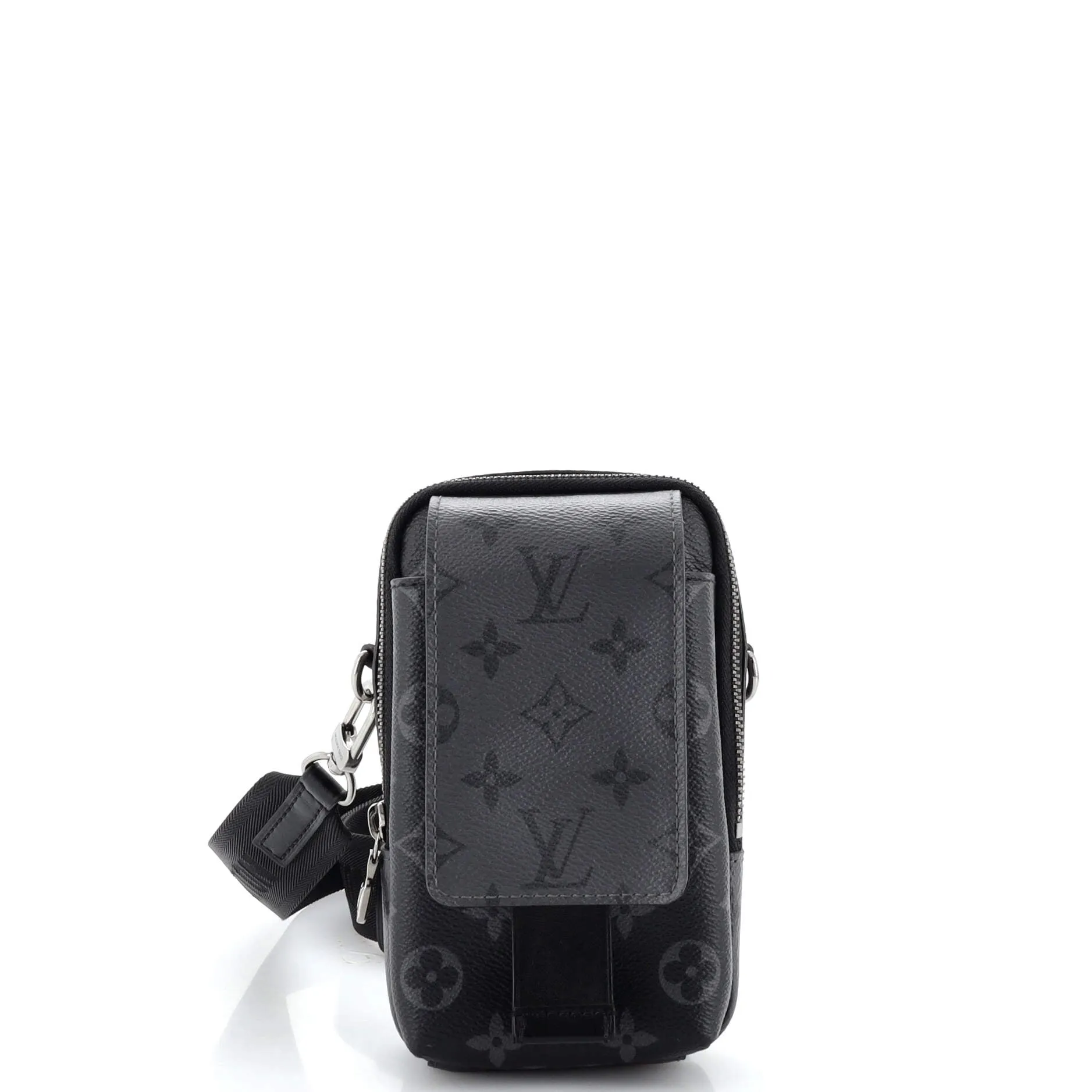 Designer Double Phone Pouch NM Reverse Monogram Eclipse Canvas