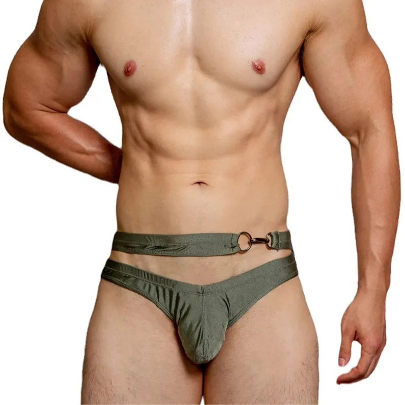DM Mens Hook & Dive Double-Strap Swim Brief