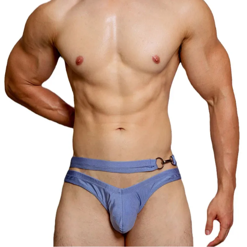 DM Mens Hook & Dive Double-Strap Swim Brief
