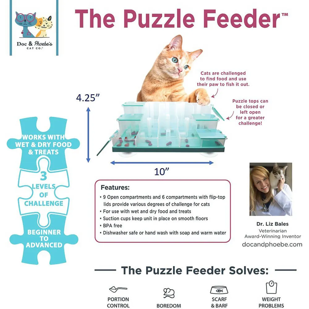 Doc & Phoebe Cat Puzzle Feeder