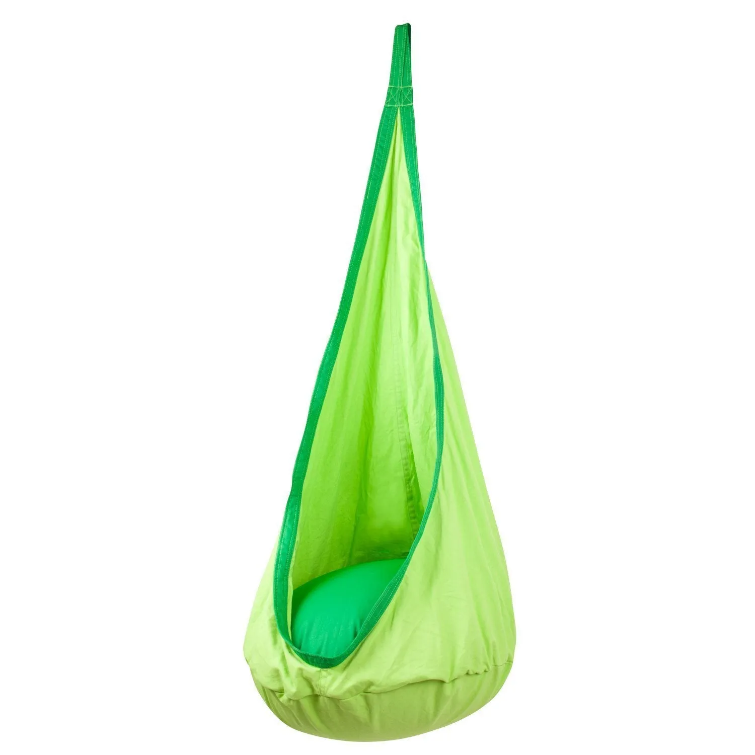Driftsun Kids Indoor and Outdoor Hammock Pod Package, Green Trim