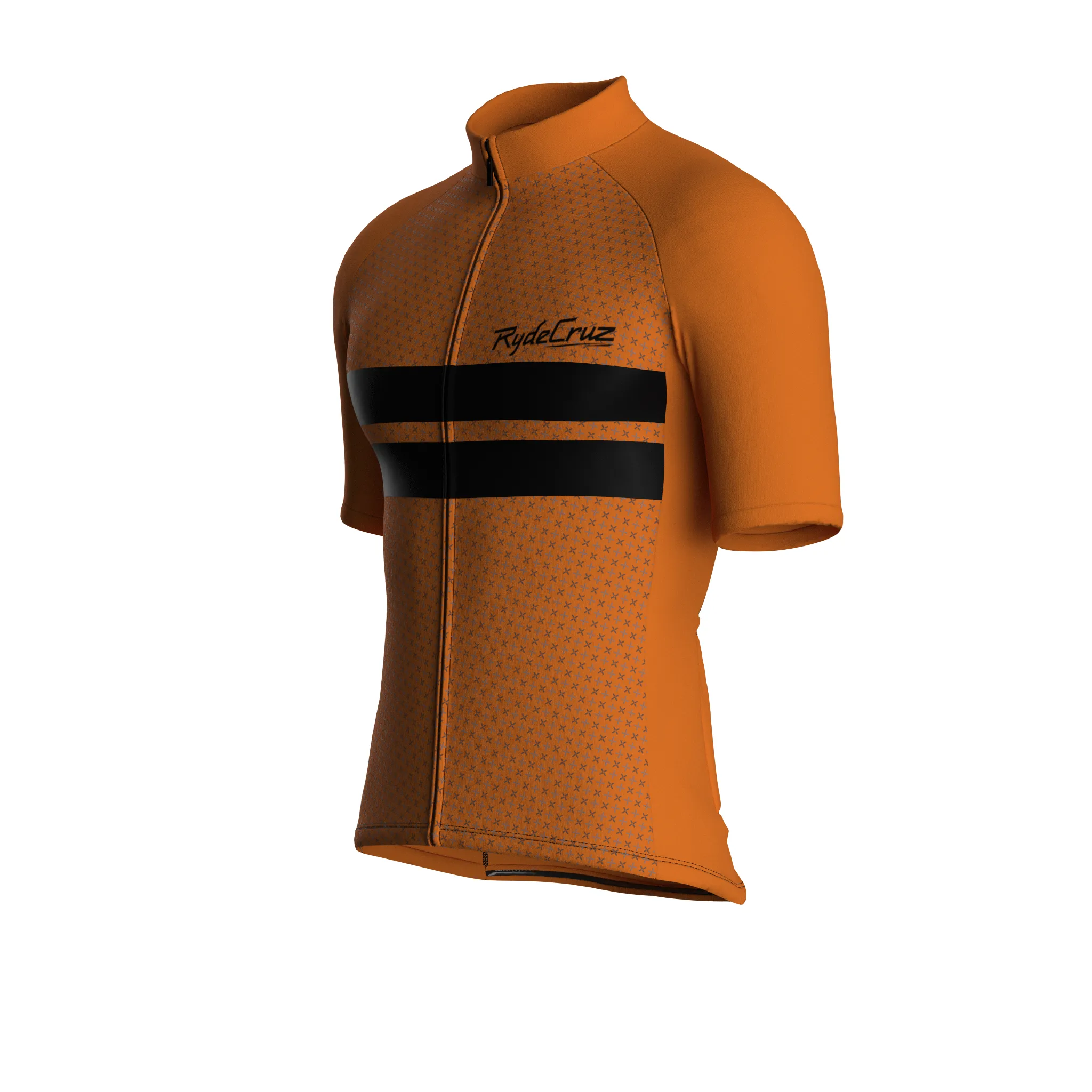 Dual Stripe Dynamics | Saffron Male Short Sleeves Jersey
