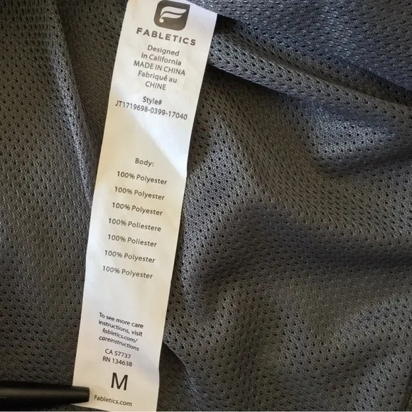 Fabletics Danielle 1/2 Zip Pullover Jacket Water Resistant New Without Tags M