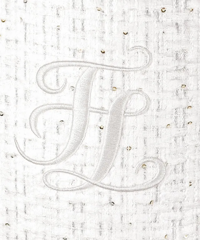 FAIRLIAR Tweed Half Bag (White)
