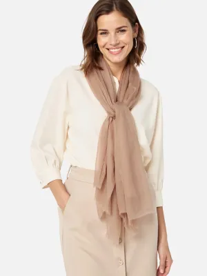 Featherlight Camel Cashmere Scarf