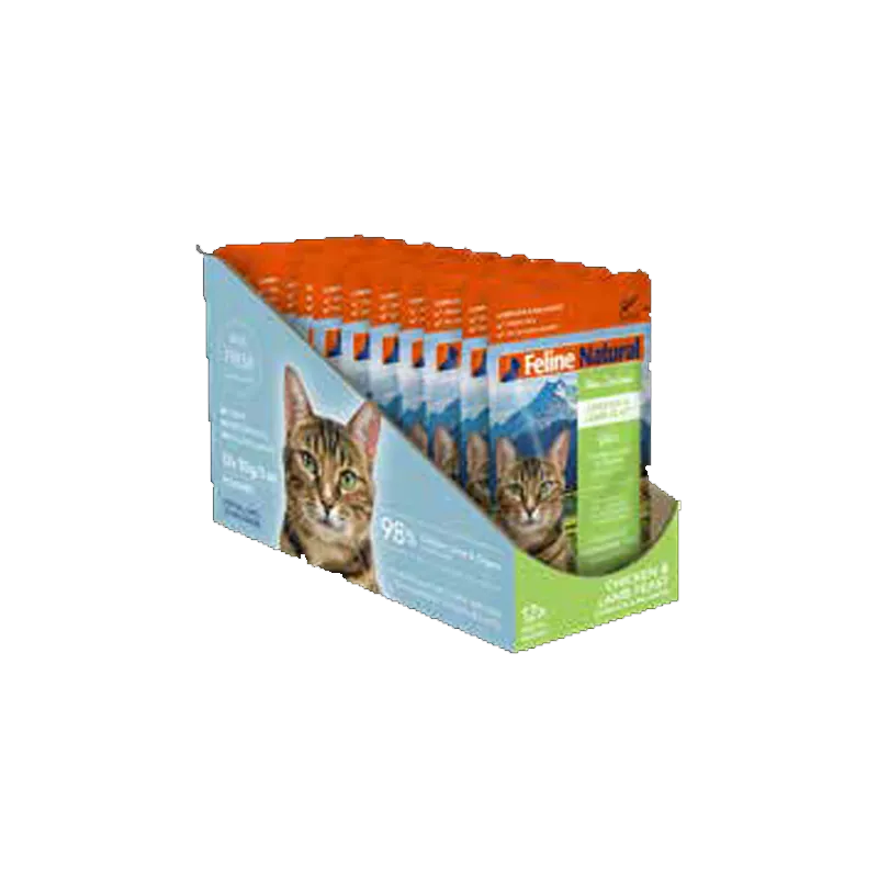 Feline Natural  - Chicken & Lamb Feast Pouch 85g (Case of 12)