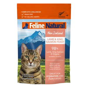 Feline Natural - Lamb & Salmon Feast Pouch 85g (Case of 12)