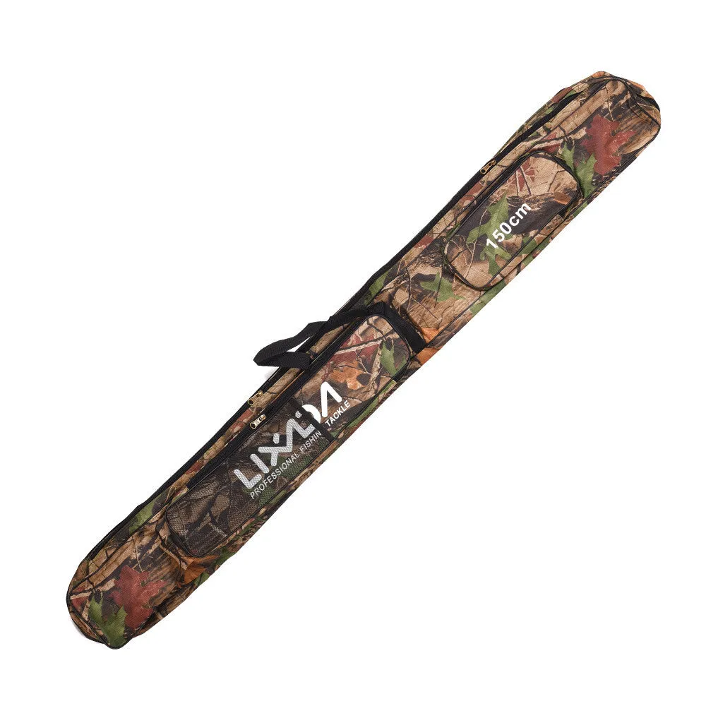 Fishing Tackle Bag 120/150cm Fishing Rod Bag Multifunctional Camouflage Double Layer Outdoor Fishing Bag Lixada Arrival