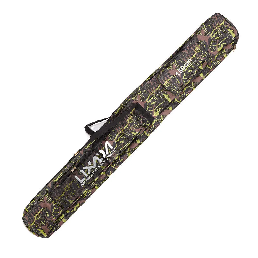 Fishing Tackle Bag 120/150cm Fishing Rod Bag Multifunctional Camouflage Double Layer Outdoor Fishing Bag Lixada Arrival
