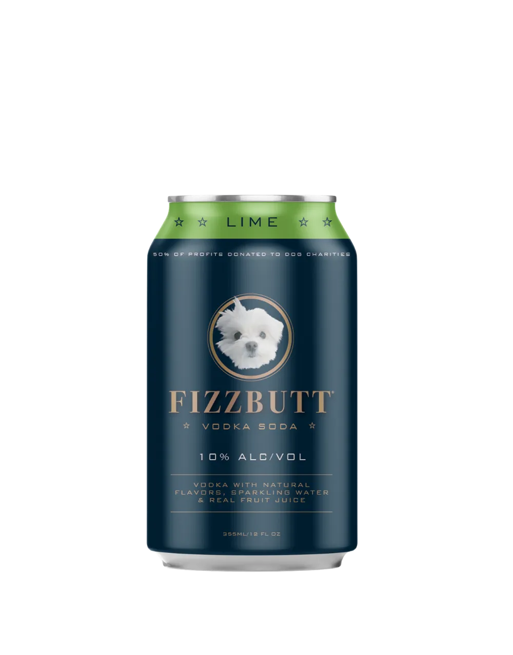FizzButt Lime Vodka Soda (4 pack) 355ml