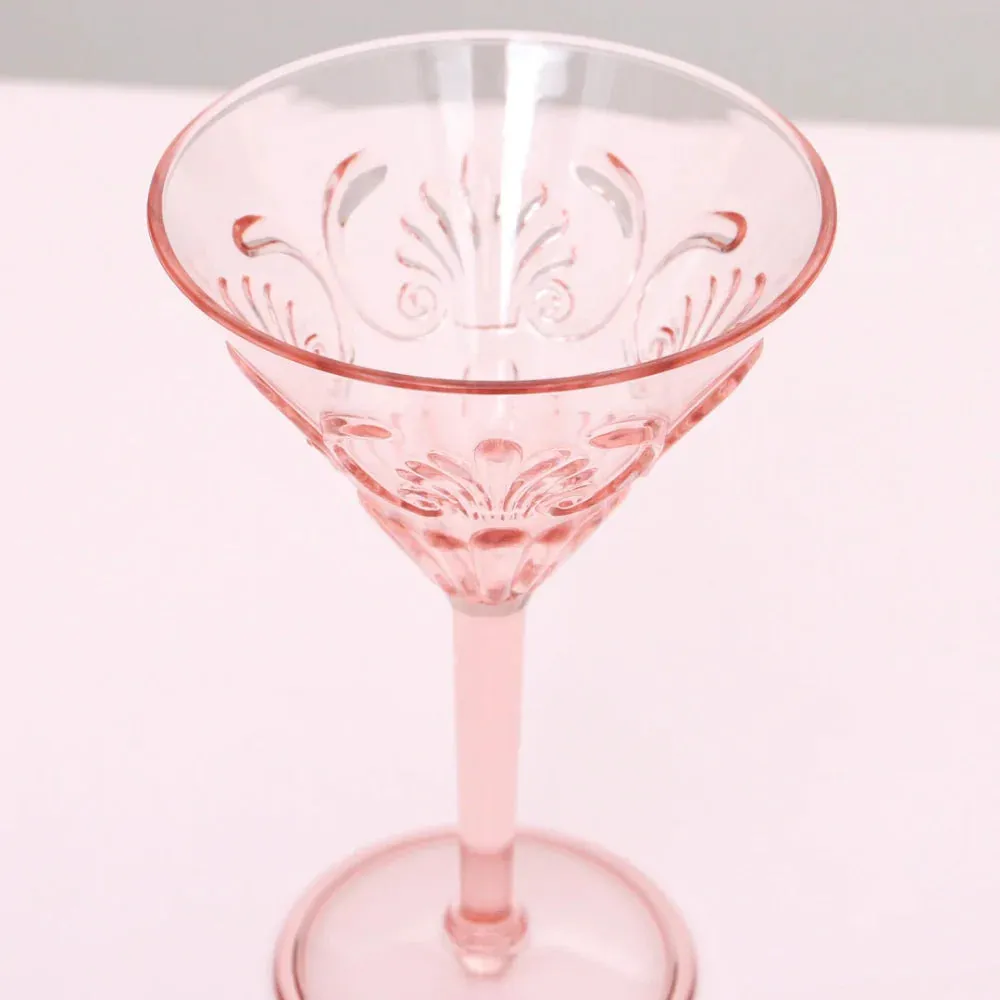 Flemington Acrylic Martini Glass | Pale Pink