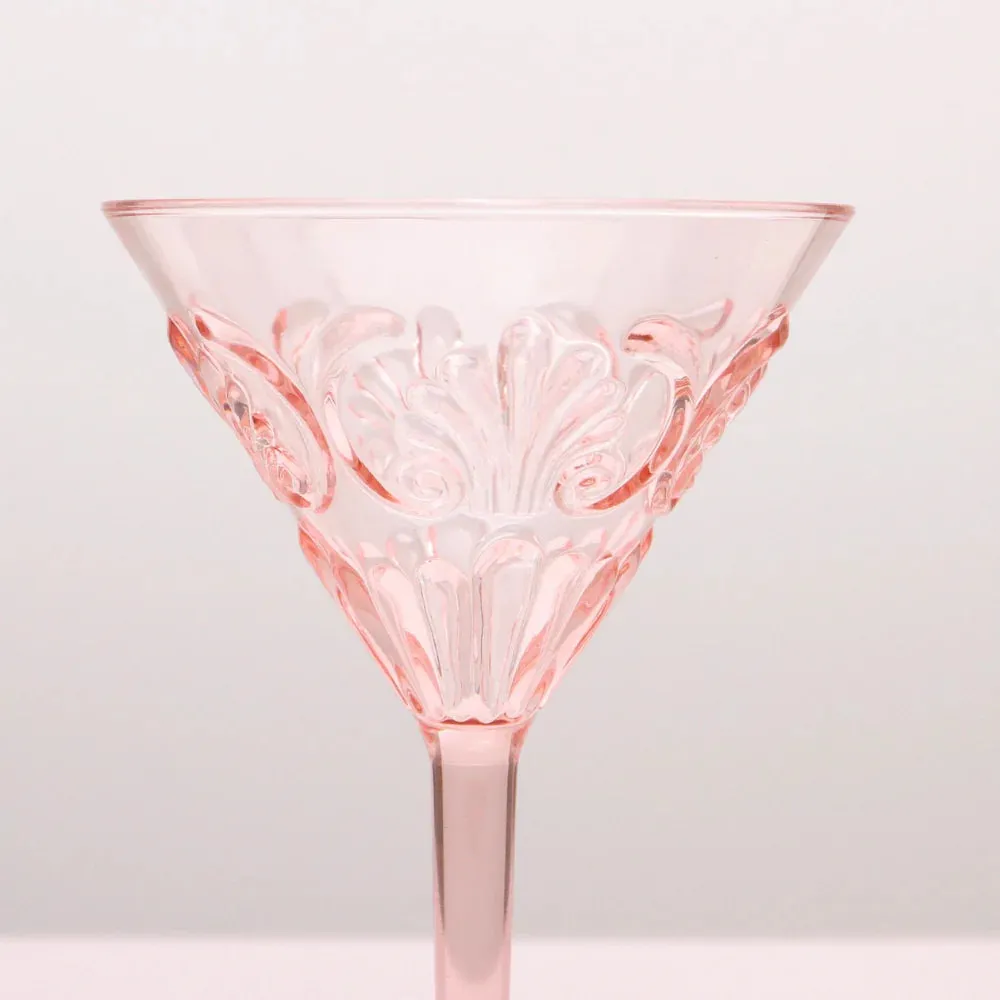 Flemington Acrylic Martini Glass | Pale Pink