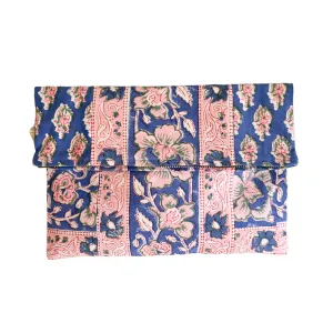 Fold Over Cross Zipper Pouch
