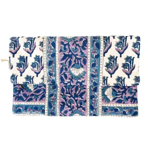 Fold Over Cross Zipper Pouch