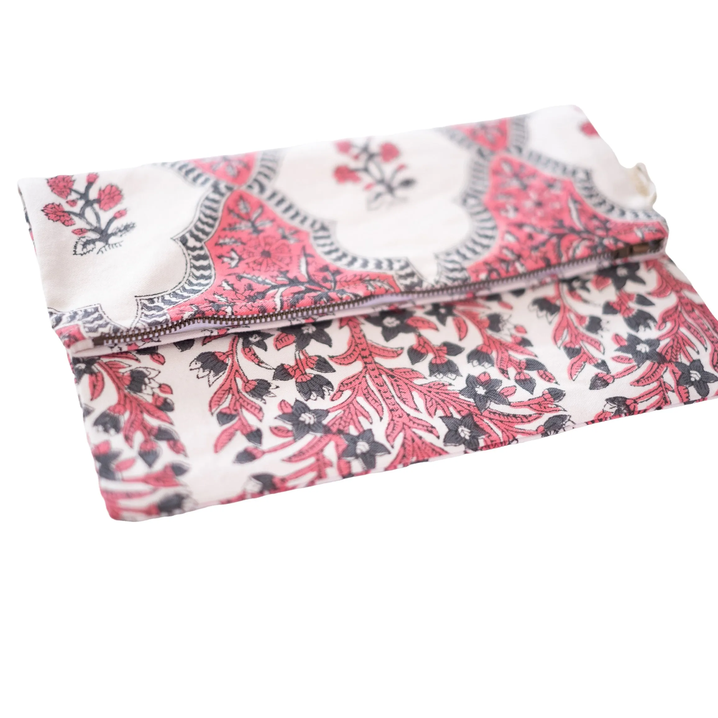 Fold Over Zipper Pouch - FINAL SALE